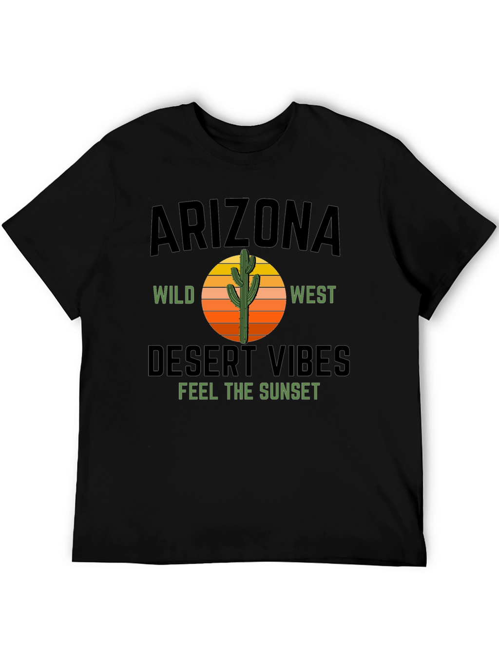 Arizona Desert Vibes Graphic Tee - Black