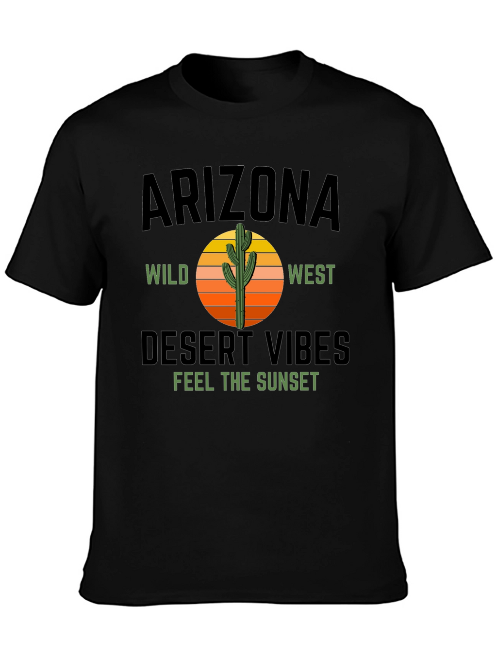 Arizona Desert Vibes Graphic Tee - Black