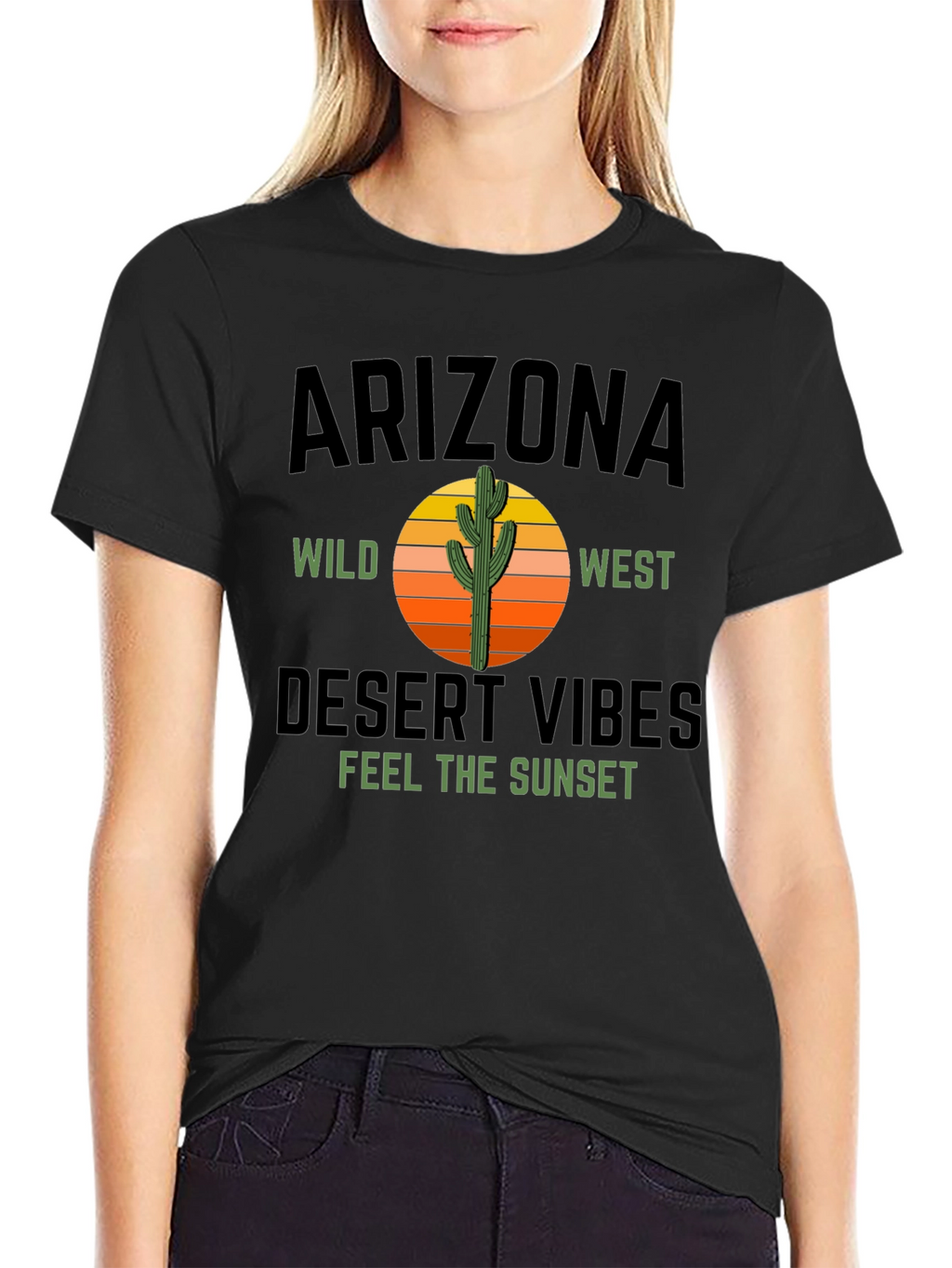 Arizona Desert Vibes Graphic Tee - Black