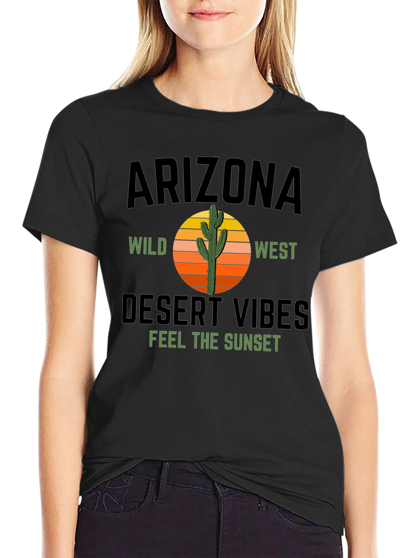 Arizona Desert Vibes Graphic Tee - Black