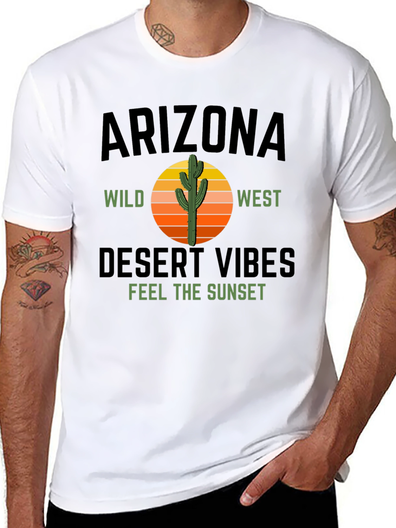 Arizona Desert Vibes Graphic Tee - Black