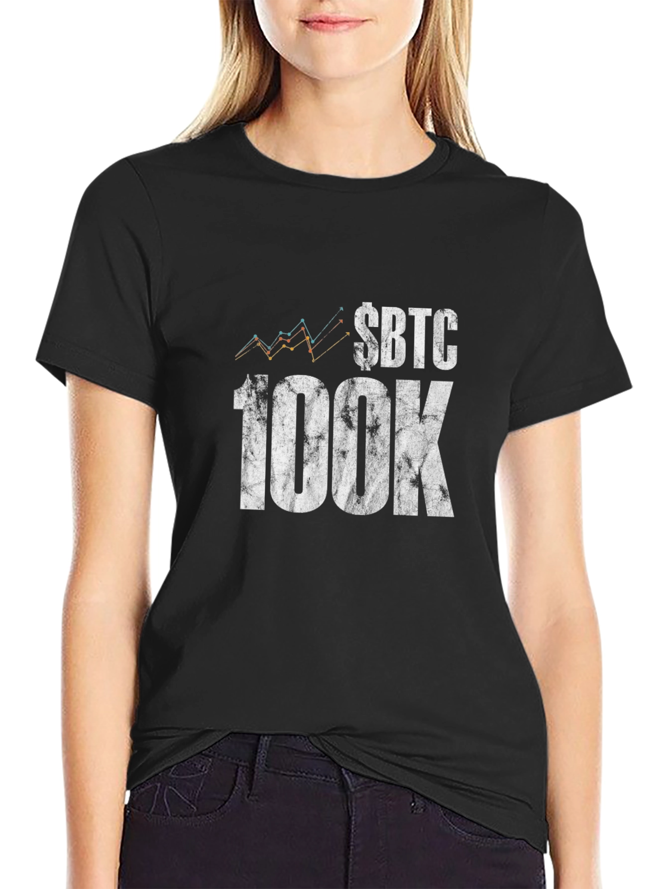$BTC 100K T-Shirt - Crypto Investor Apparel
