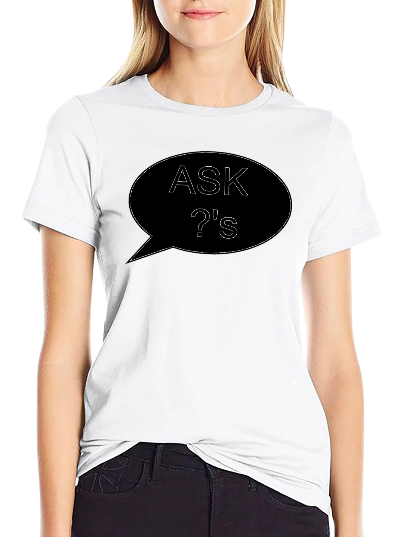 Ask Questions Black T-Shirt Unique Graphic Tee