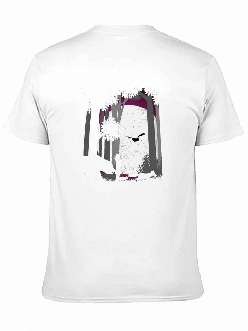 Forest Scene Black T-Shirt