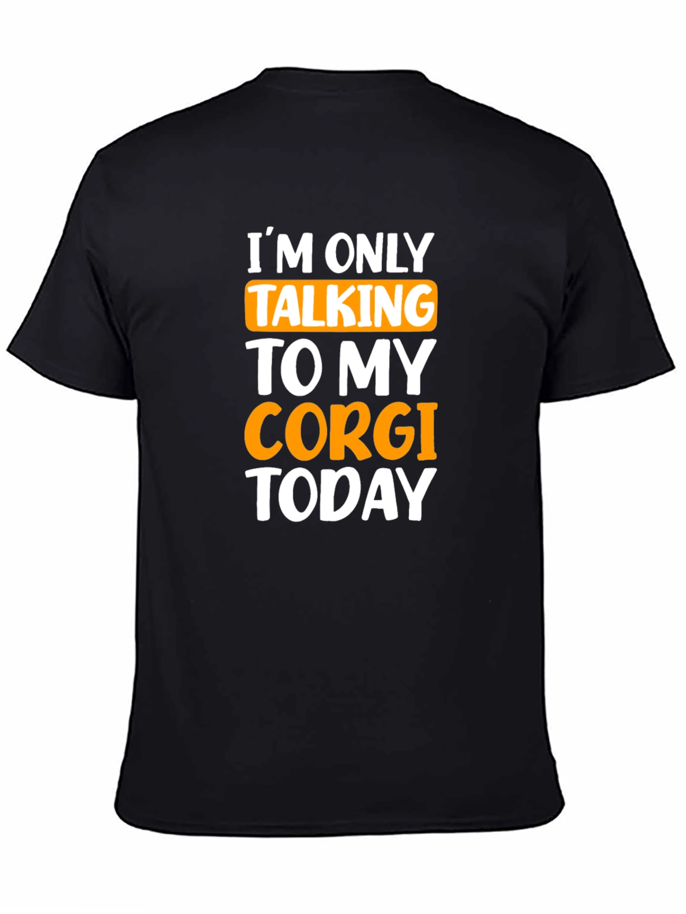 Corgi Lover T-Shirt - Im Only Talking to My Corgi Today