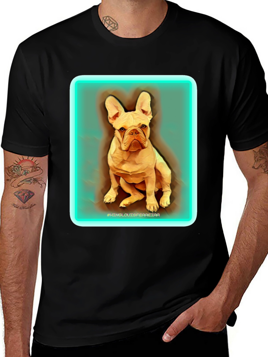 Dog Graphic Print Tee - Casual Cool
