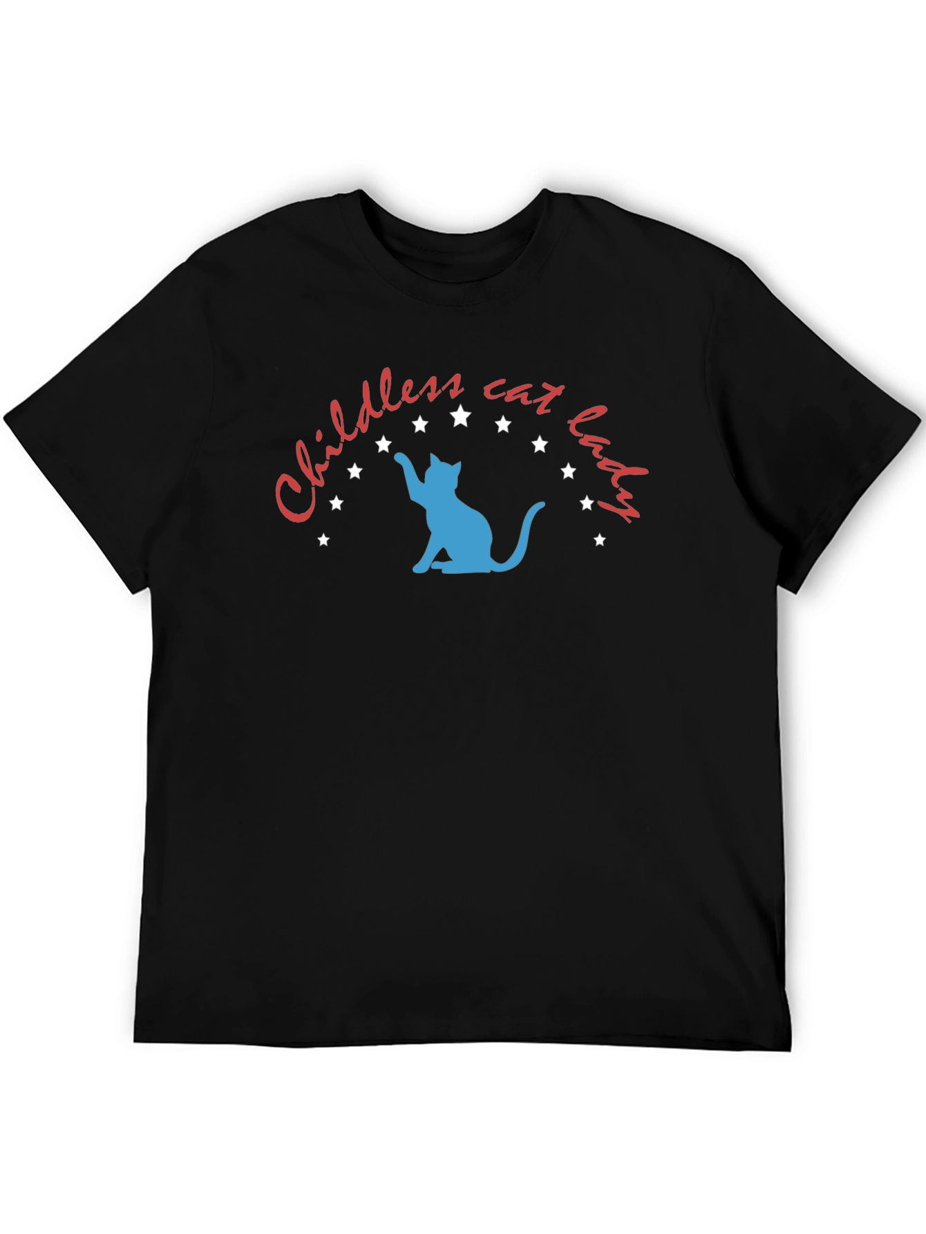 Childless Cat Lady Graphic Tee - Unisex Black T-Shirt