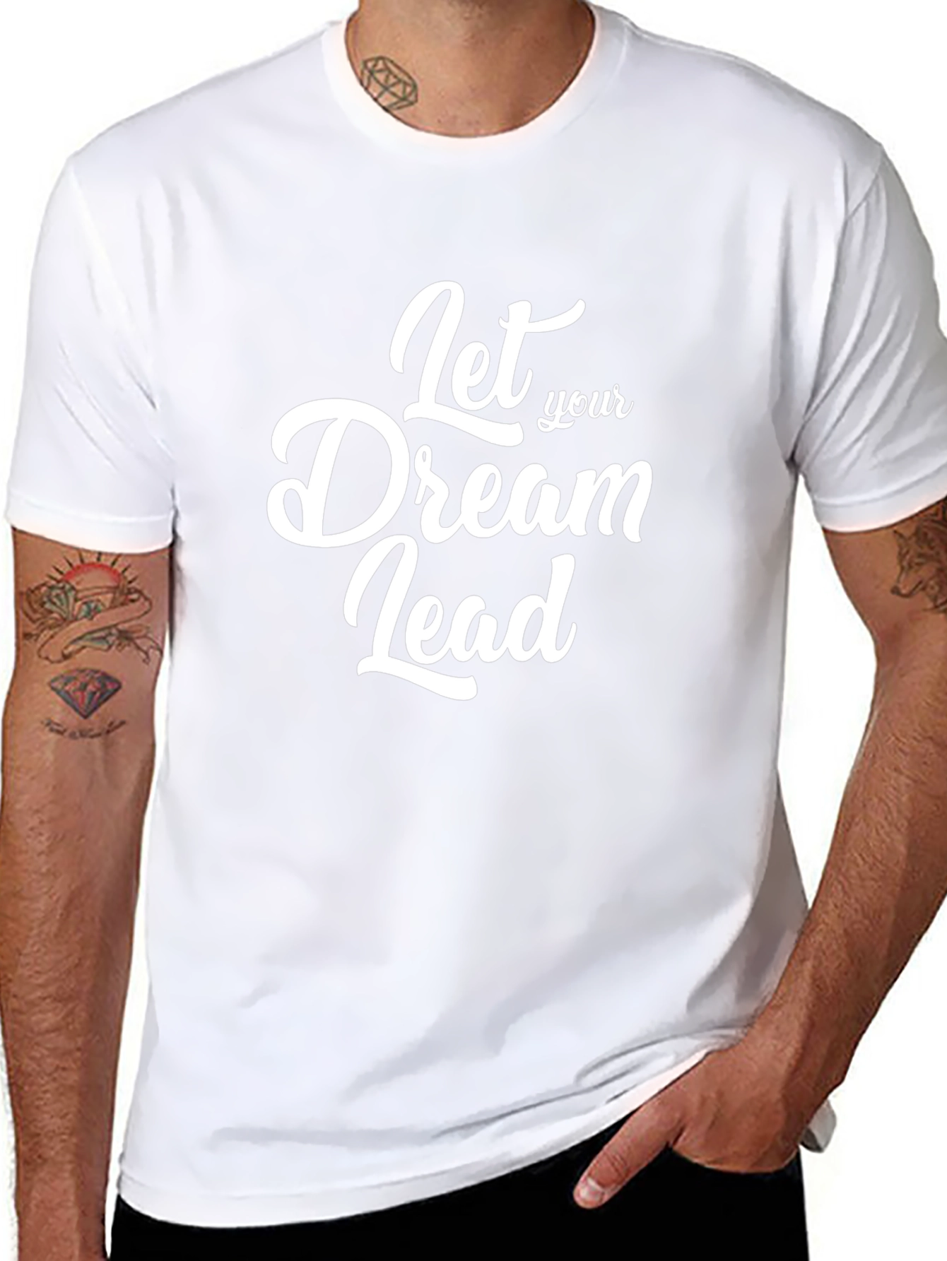 Dream Lead T-Shirt: Motivational Black Tee