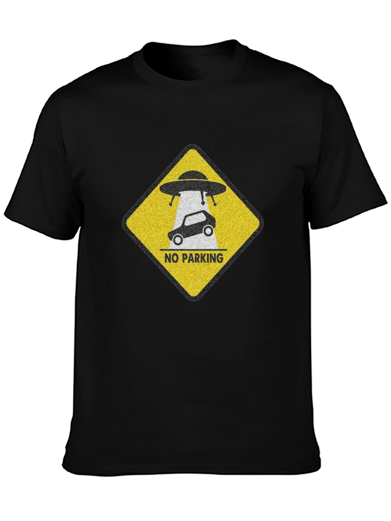 Alien Abduction No Parking Graphic Tee