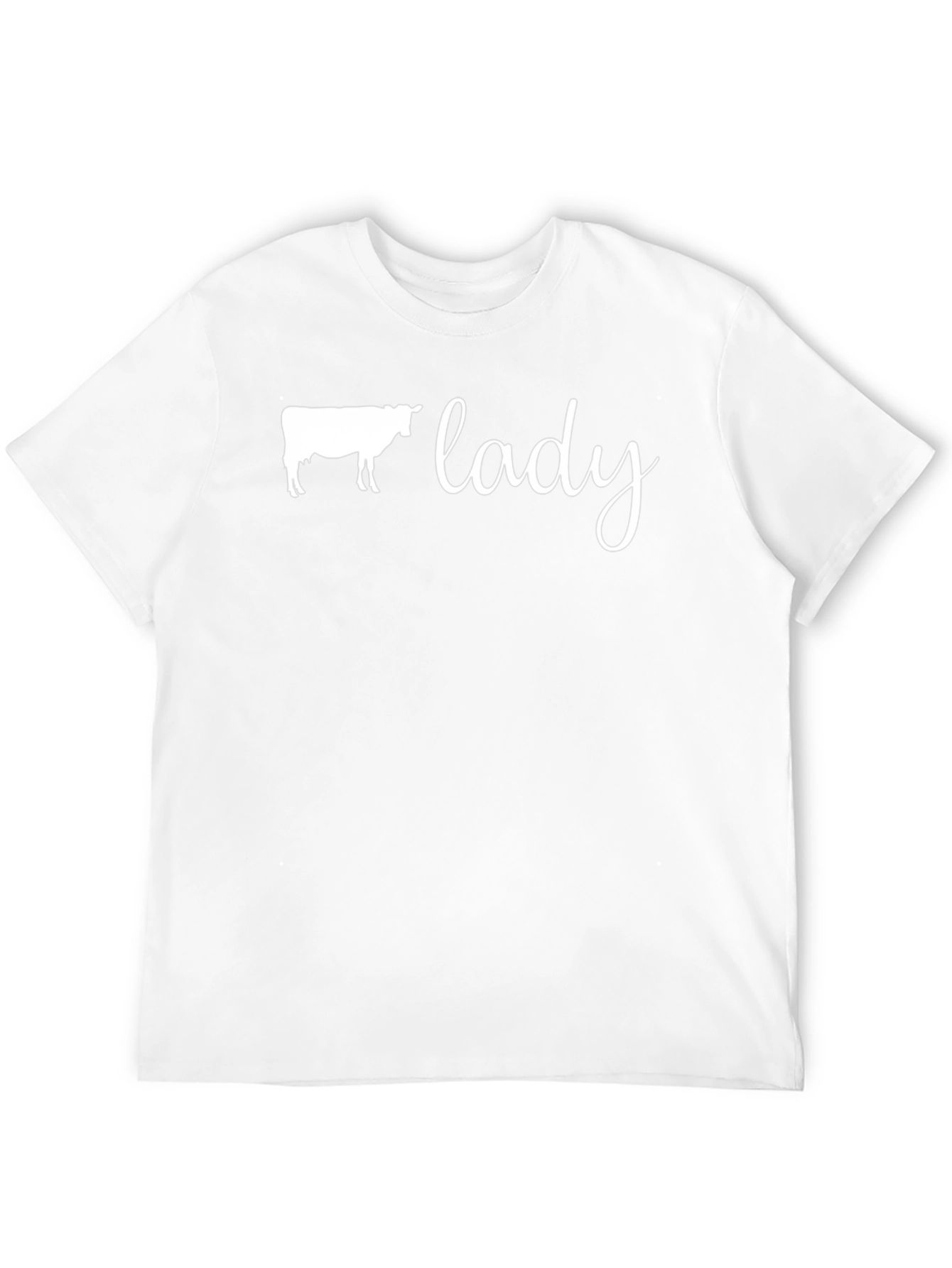 Cow Lady T-Shirt - Black Cotton Tee