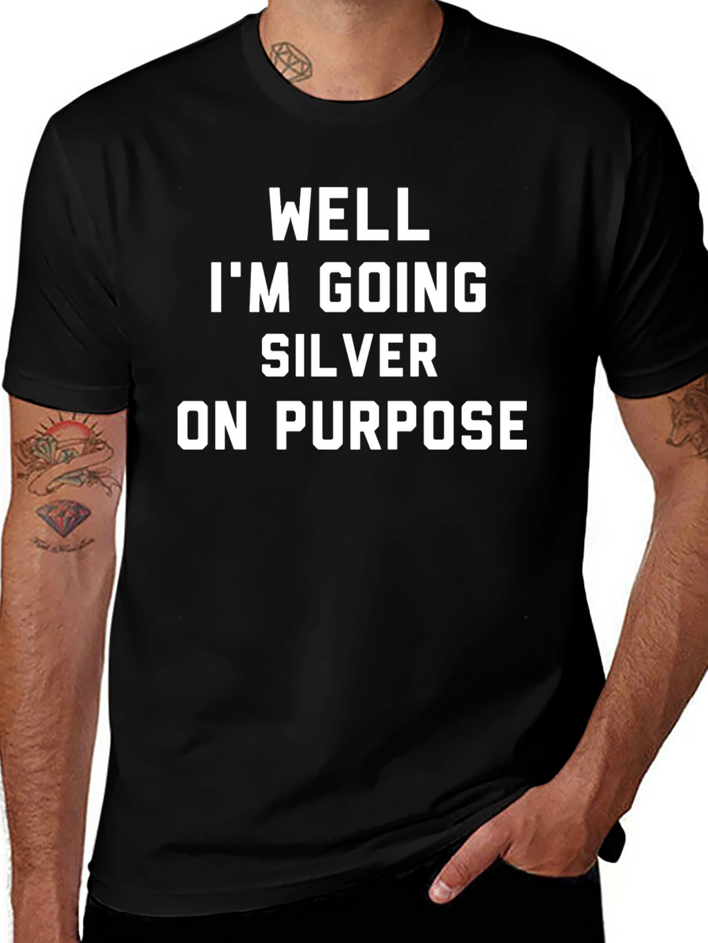 Funny Going Silver Graphic Tee