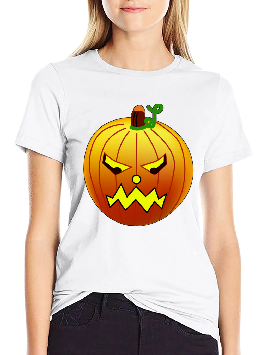 Halloween Pumpkin Graphic Tee - Spooky Season