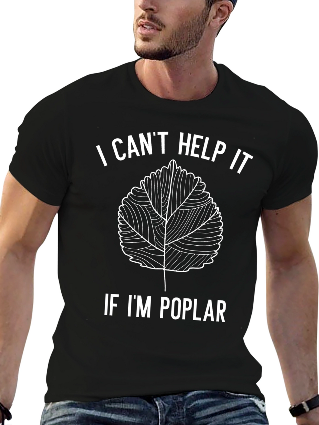 Funny Poplar Leaf Pun T-Shirt