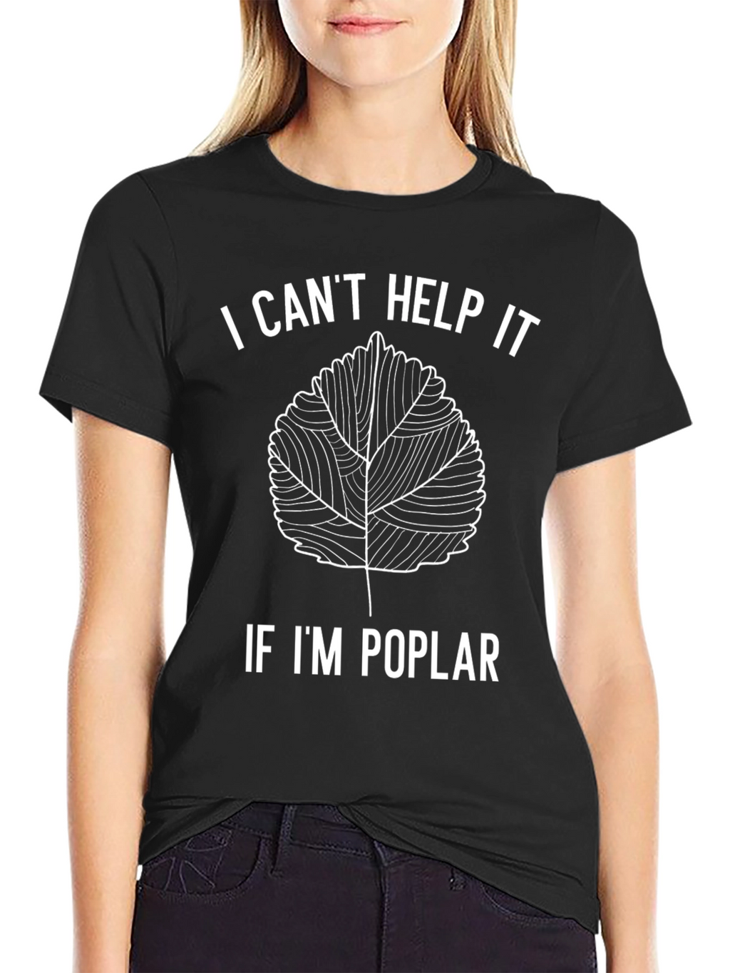 Funny Poplar Leaf Pun T-Shirt