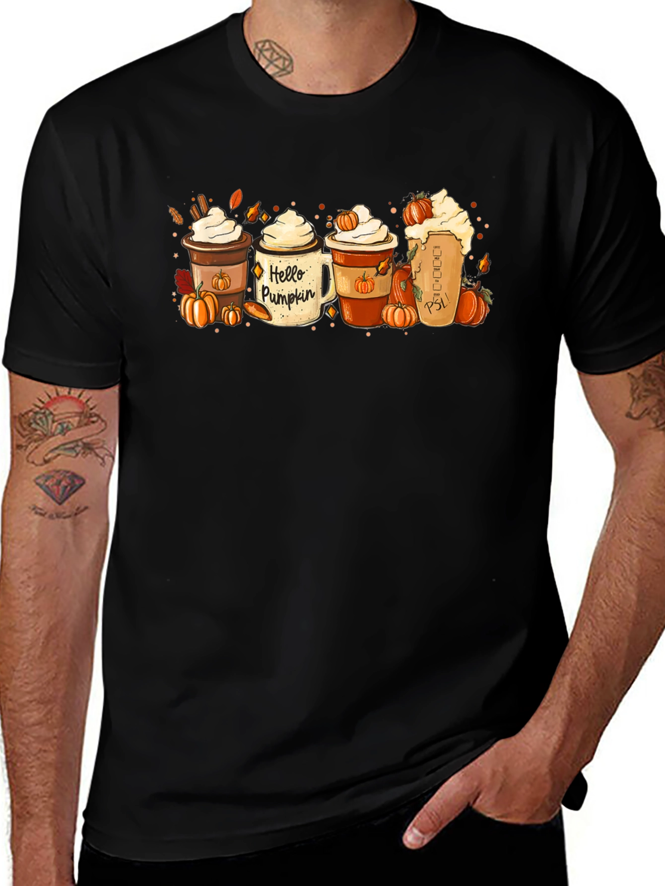 Hello Pumpkin Coffee T-Shirt