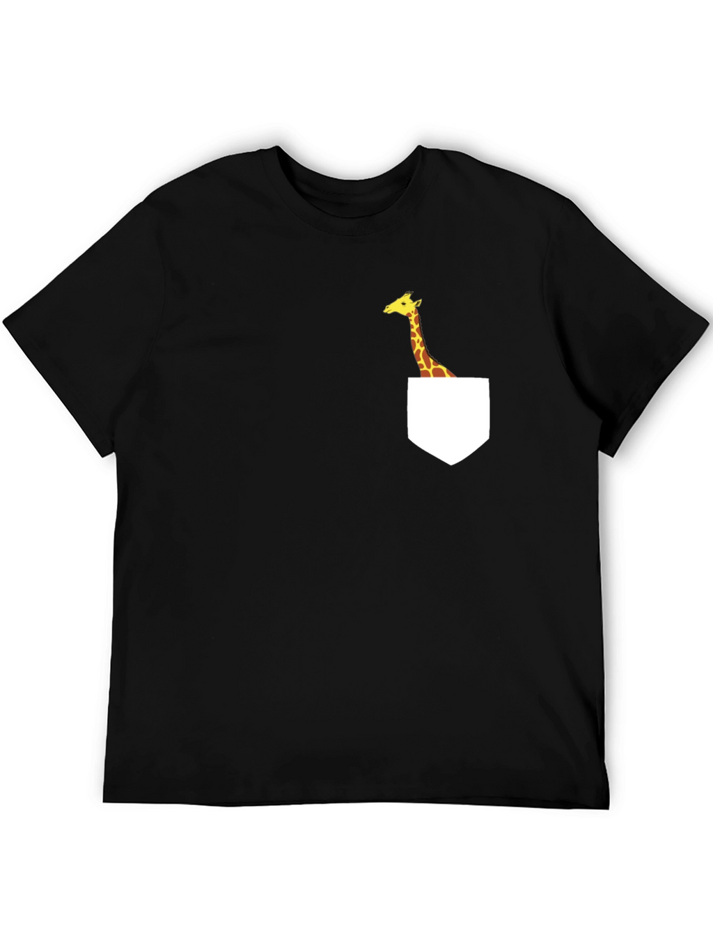 Giraffe Pocket T-Shirt - Fun Graphic Tee