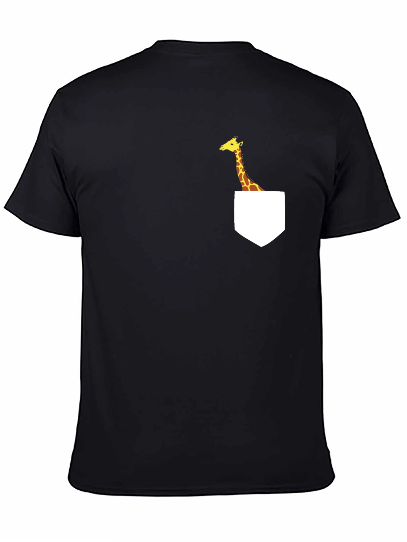 Giraffe Pocket T-Shirt - Fun Graphic Tee