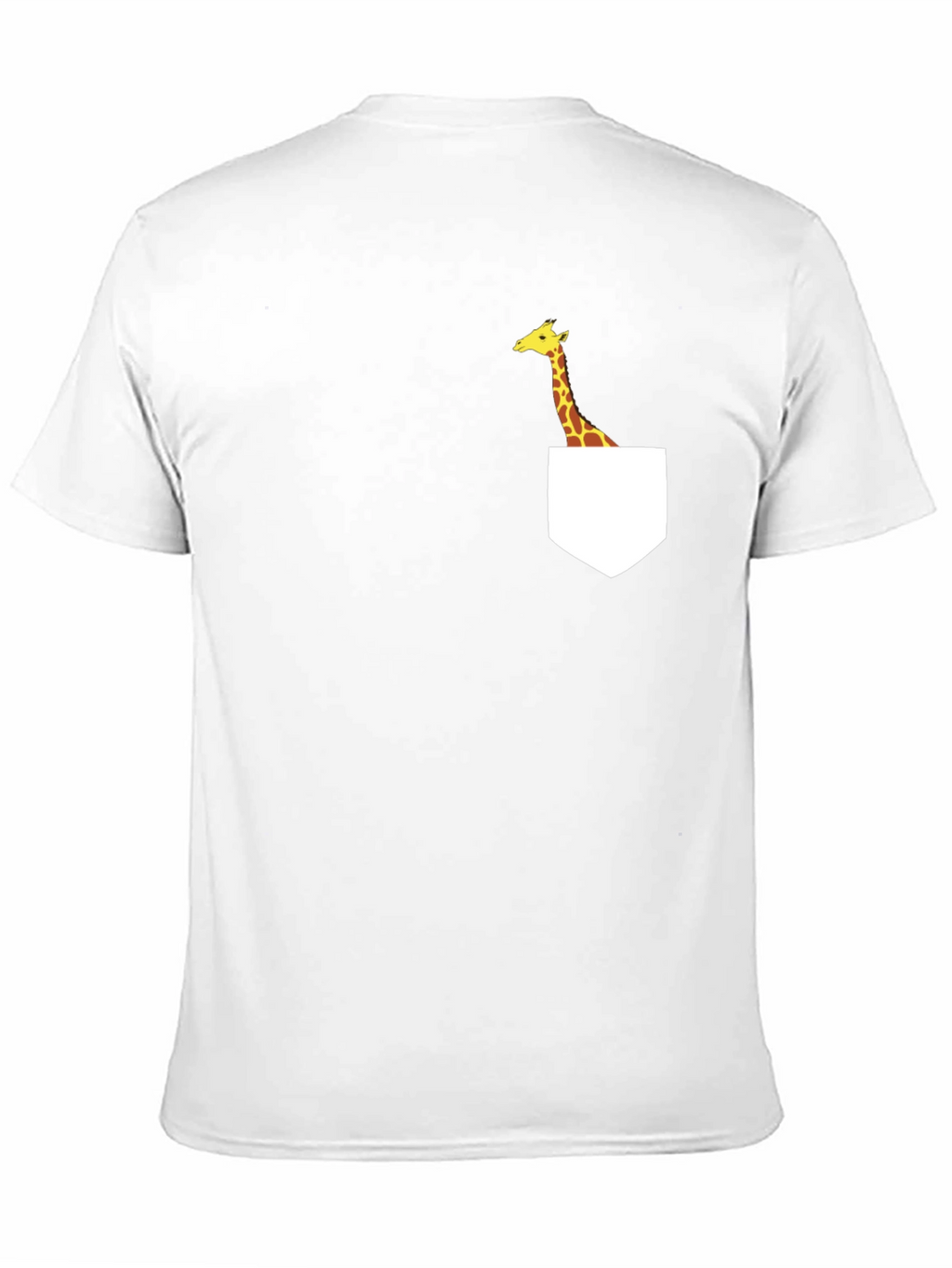 Giraffe Pocket T-Shirt - Fun Graphic Tee