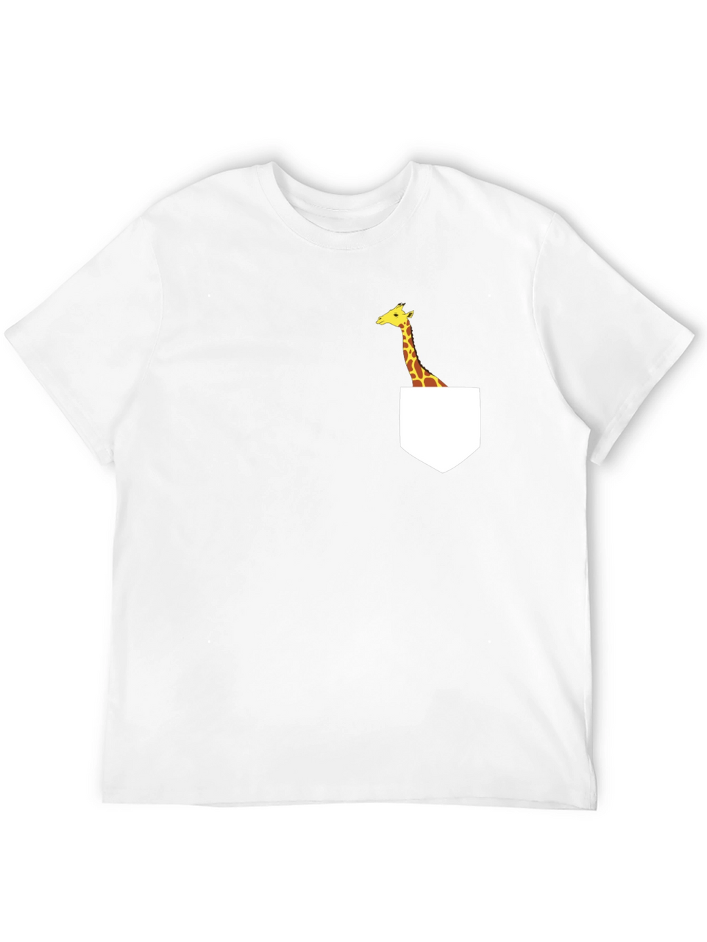 Giraffe Pocket T-Shirt - Fun Graphic Tee