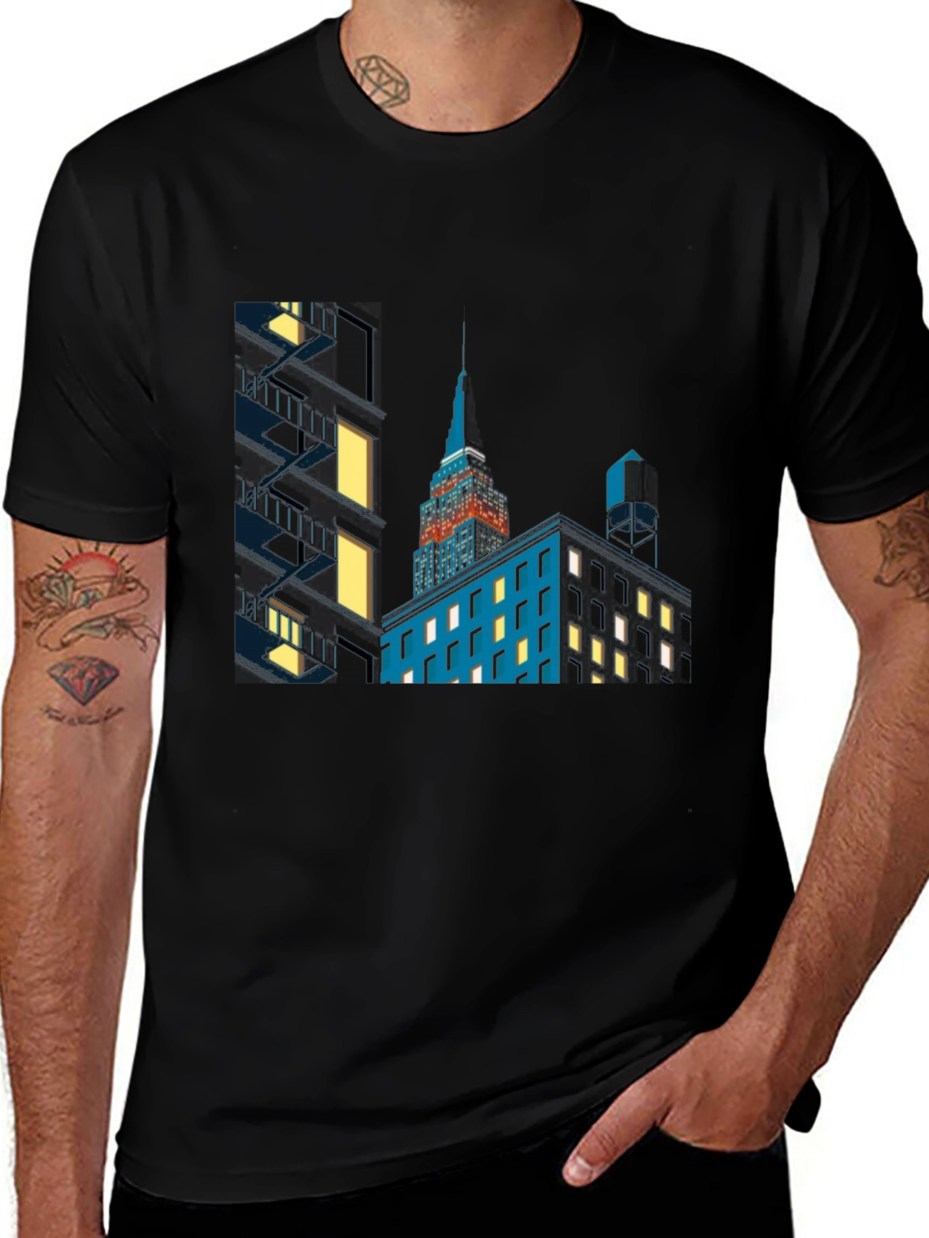 Empire State Building Graphic Tee - Sleek Cityscape Design