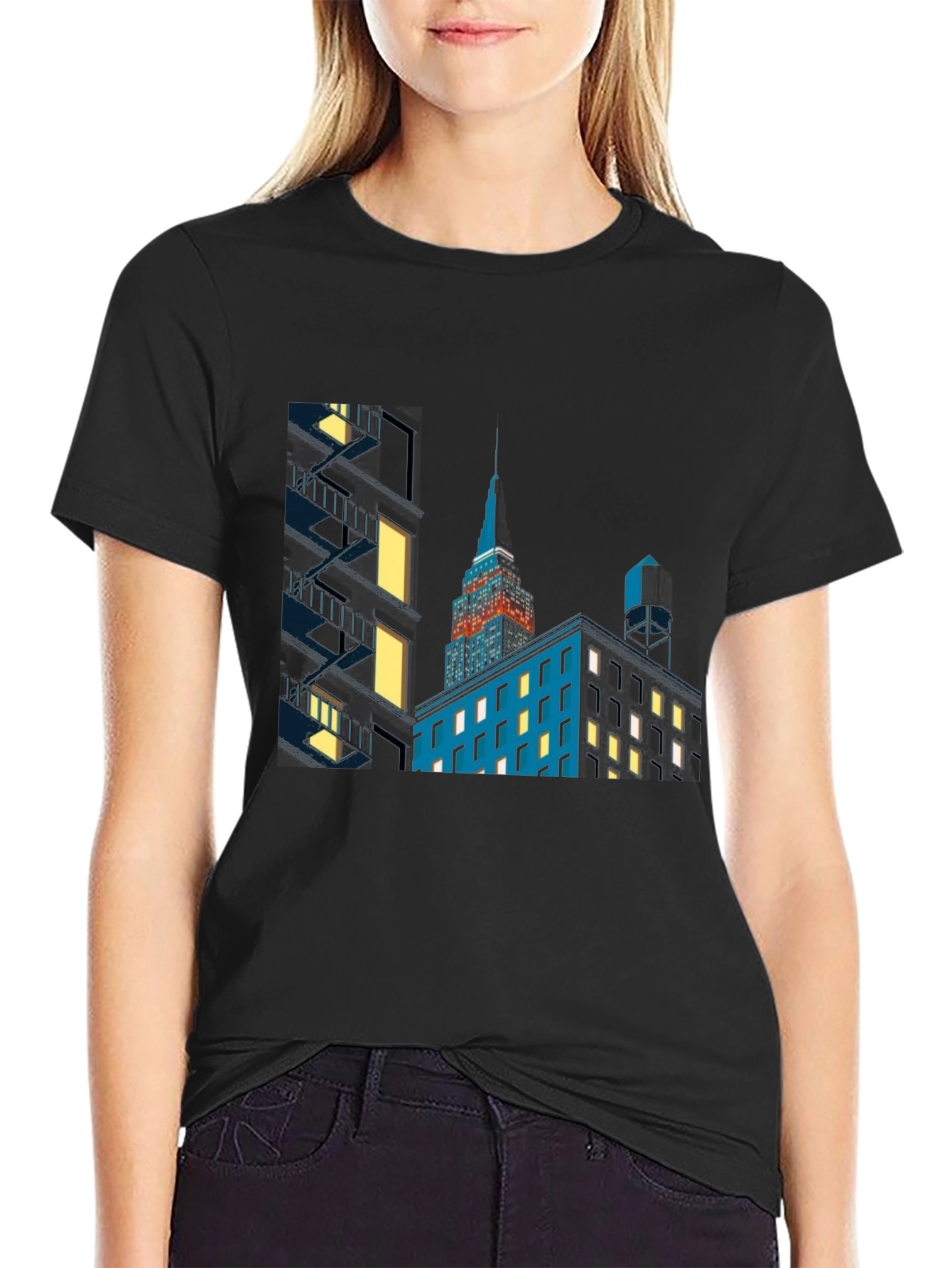 Empire State Building Graphic Tee - Sleek Cityscape Design