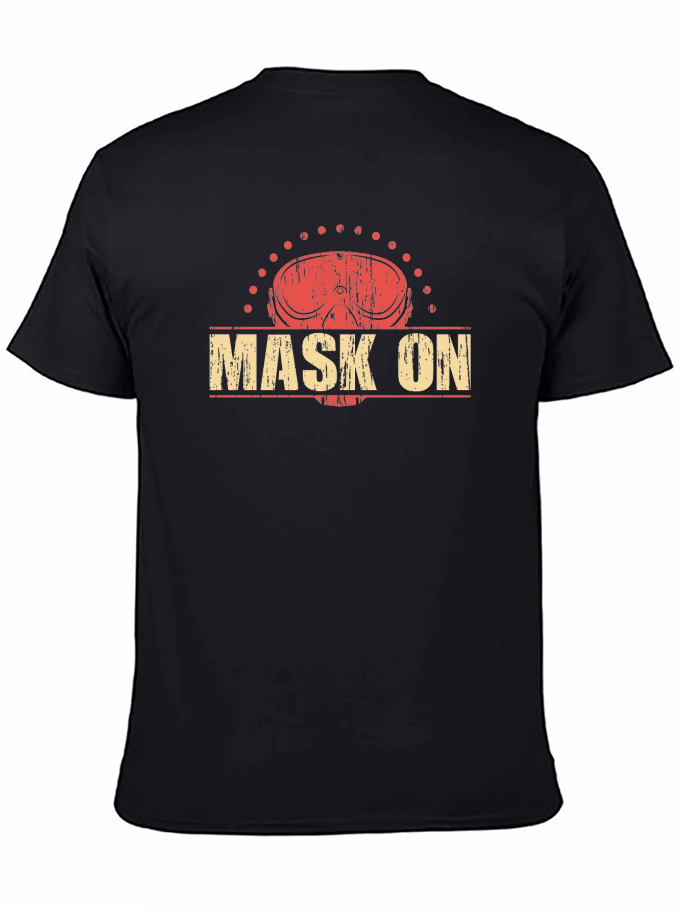 Distressed Mask On Graphic Tee