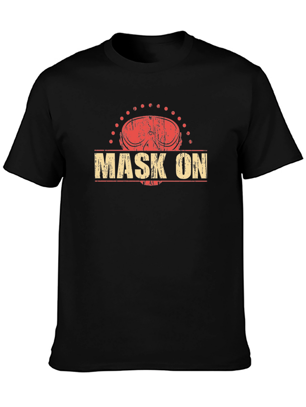 Distressed Mask On Graphic Tee