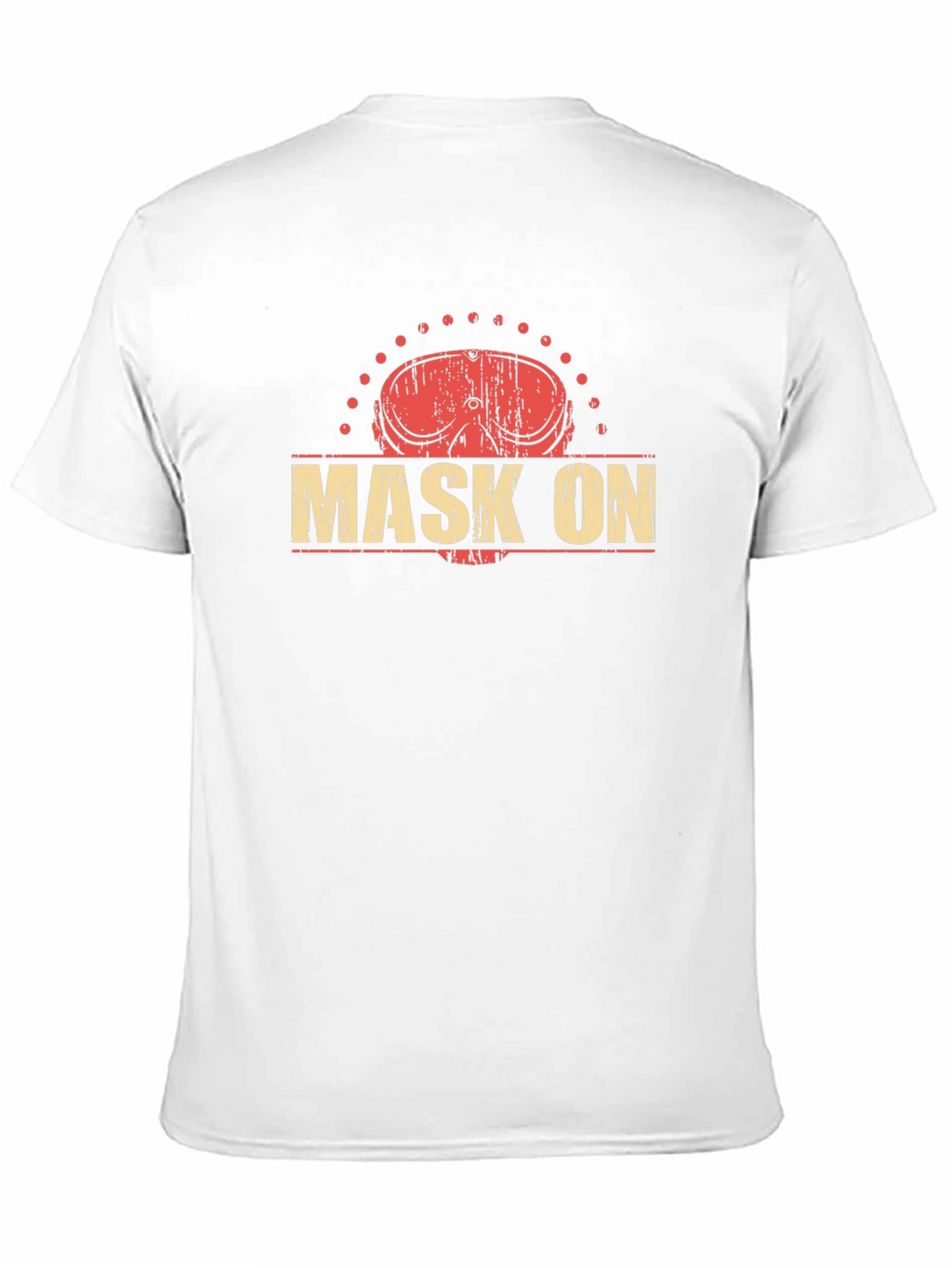 Distressed Mask On Graphic Tee