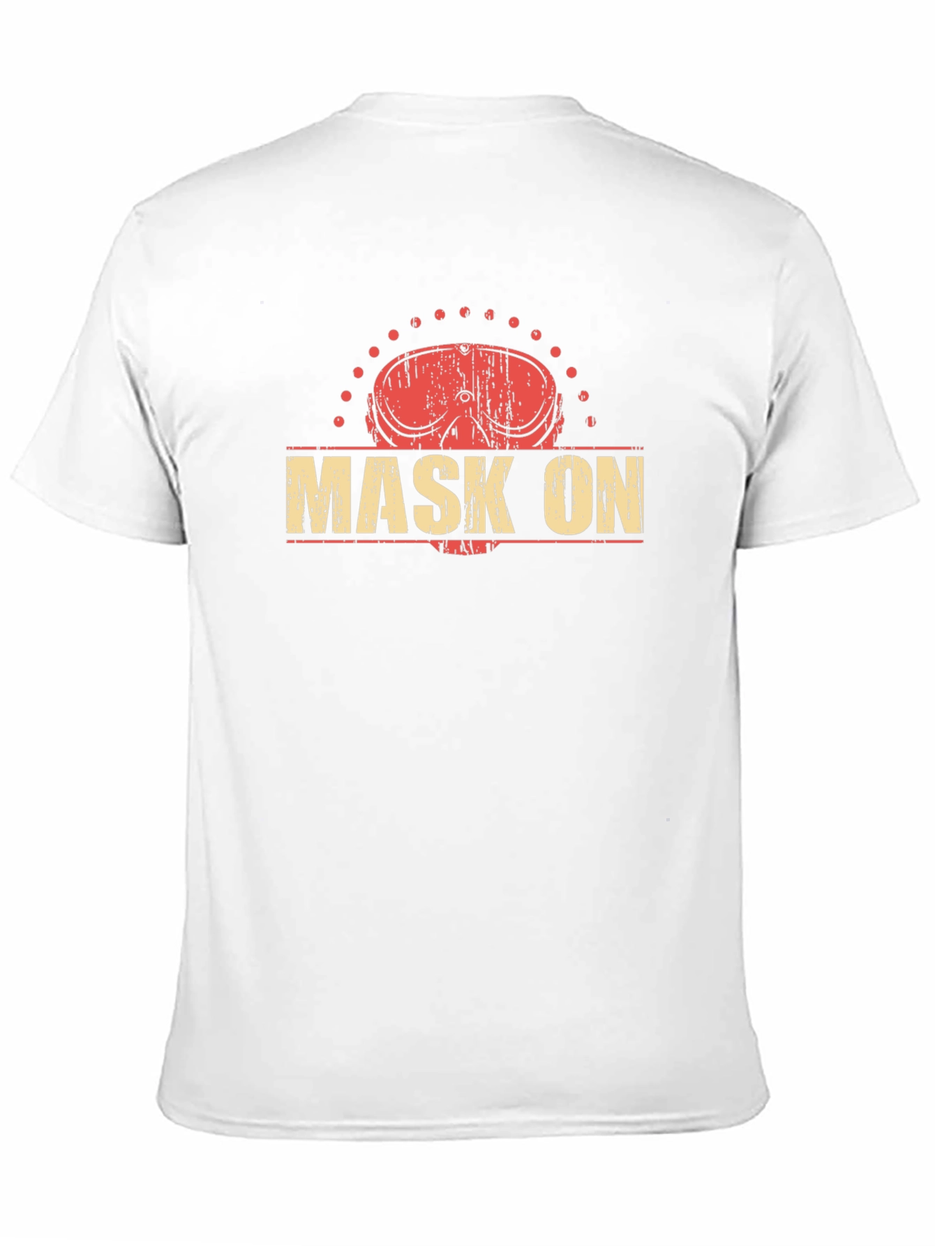 Distressed Mask On Graphic Tee