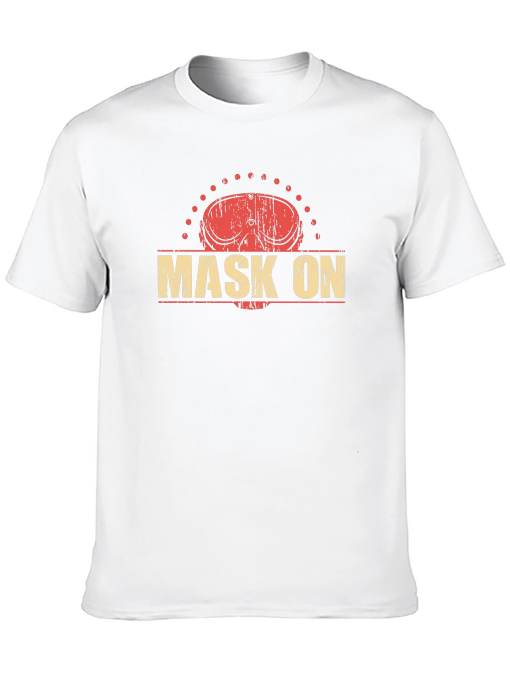 Distressed Mask On Graphic Tee