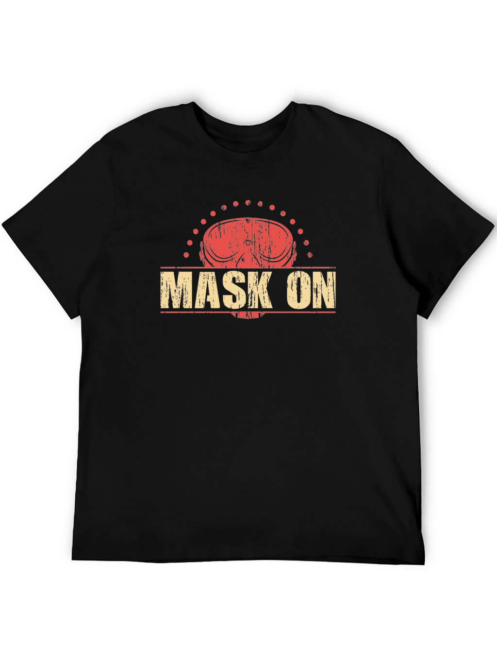 Distressed Mask On Graphic Tee