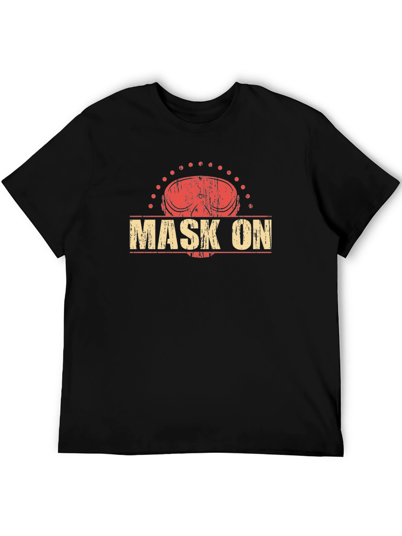 Distressed Mask On Graphic Tee