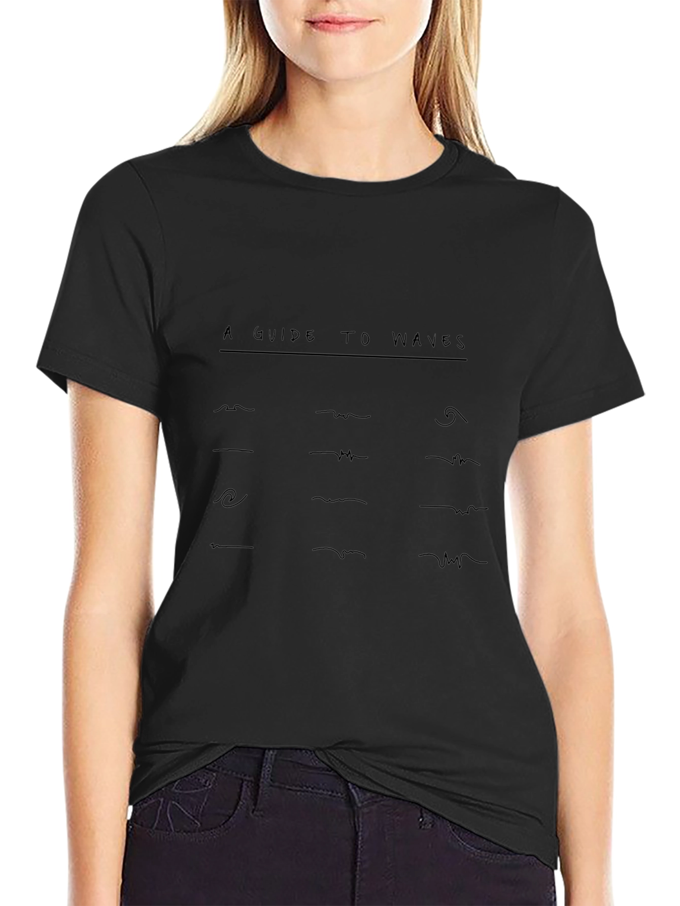 Guide to Waves Graphic Tee - Black