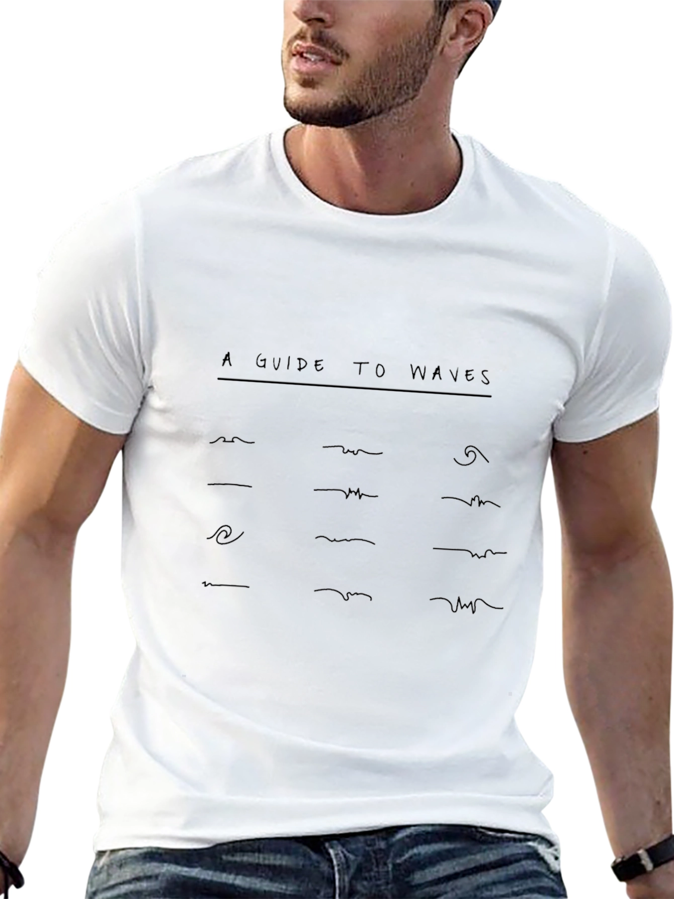 Guide to Waves Graphic Tee - Black