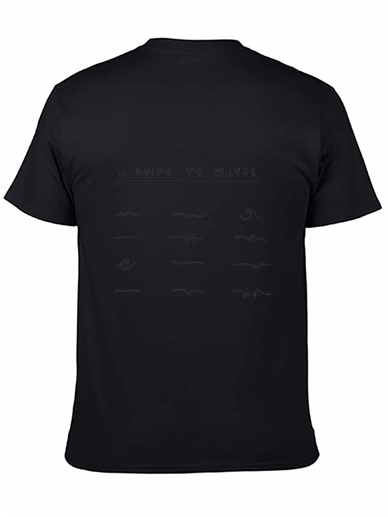 Guide to Waves Graphic Tee - Black