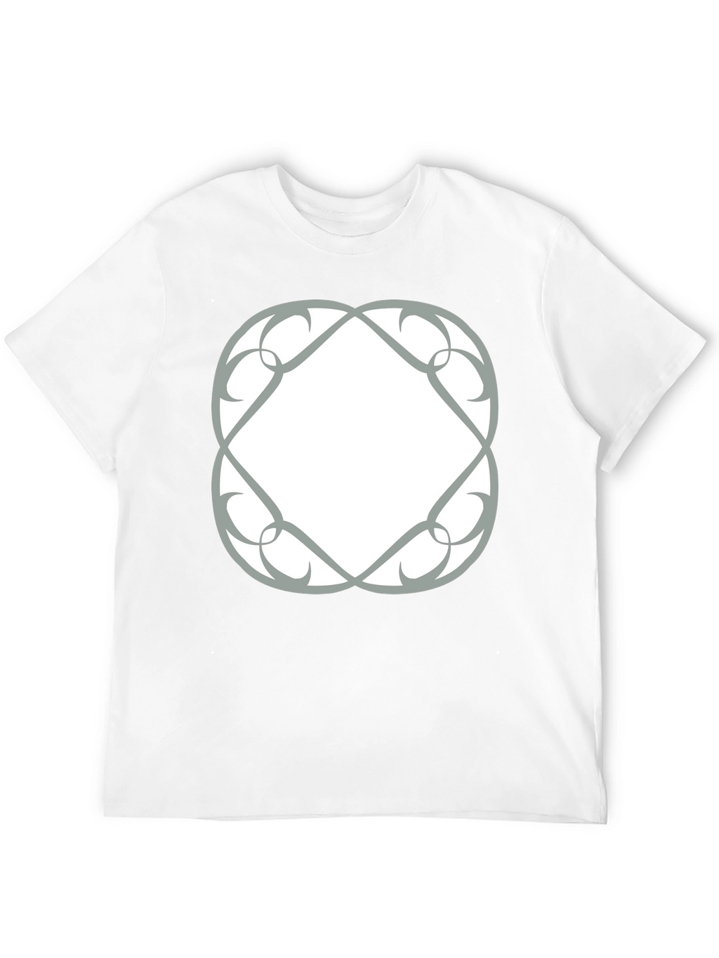 Abstract Graphic Print Black T-Shirt