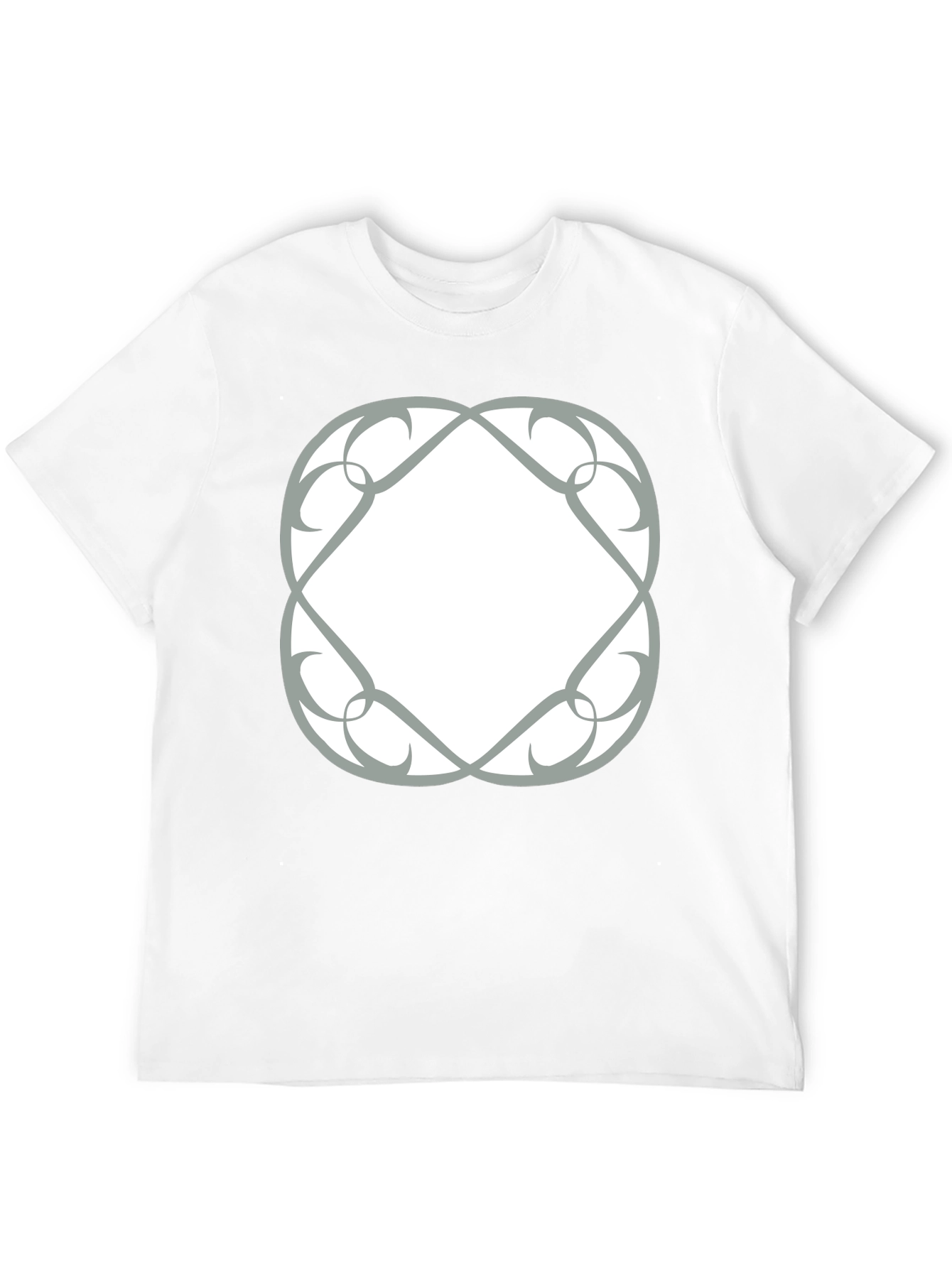 Abstract Graphic Print Black T-Shirt