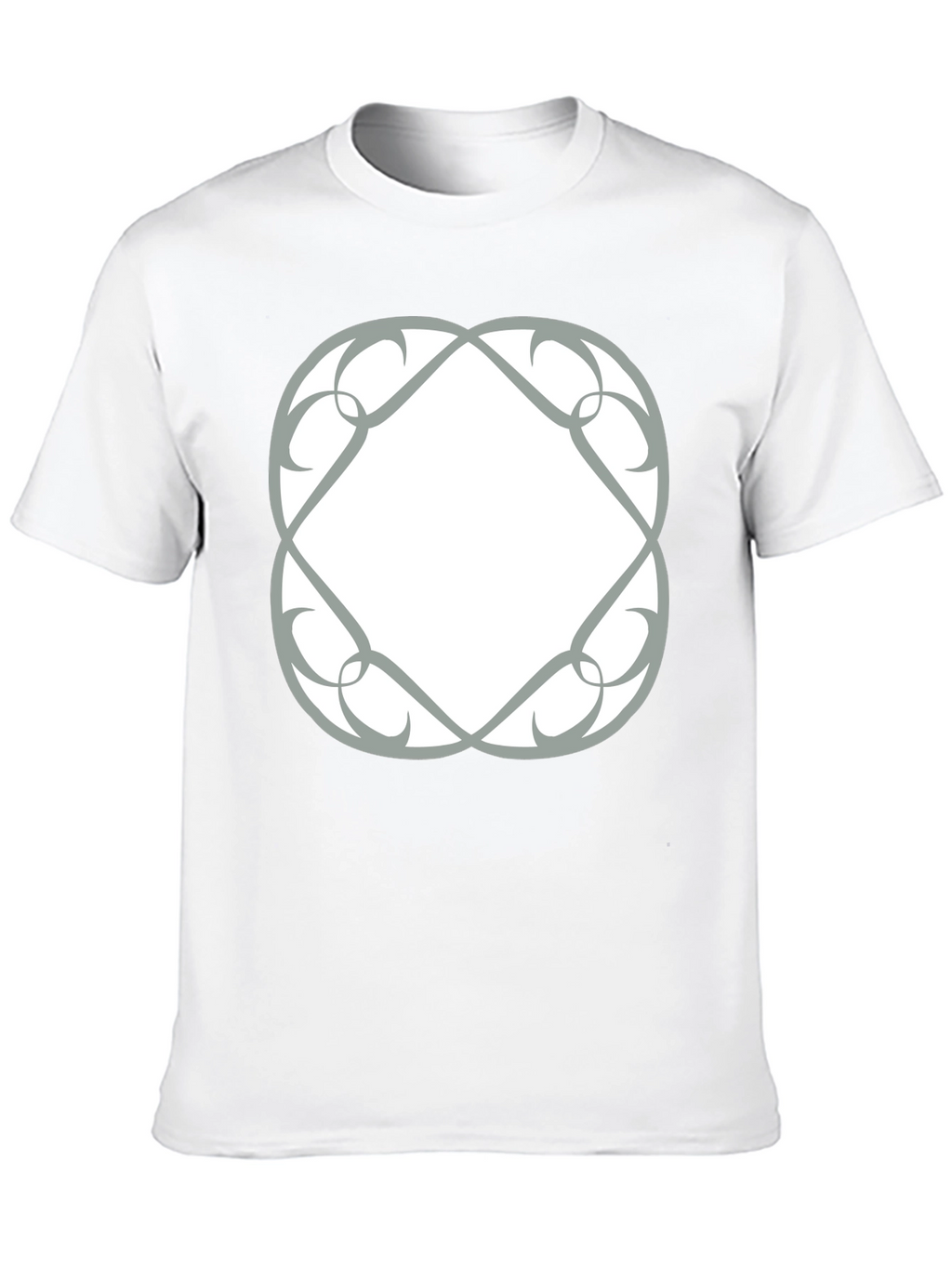 Abstract Graphic Print Black T-Shirt