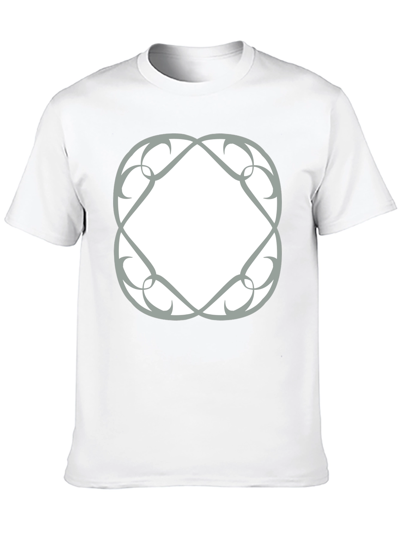 Abstract Graphic Print Black T-Shirt