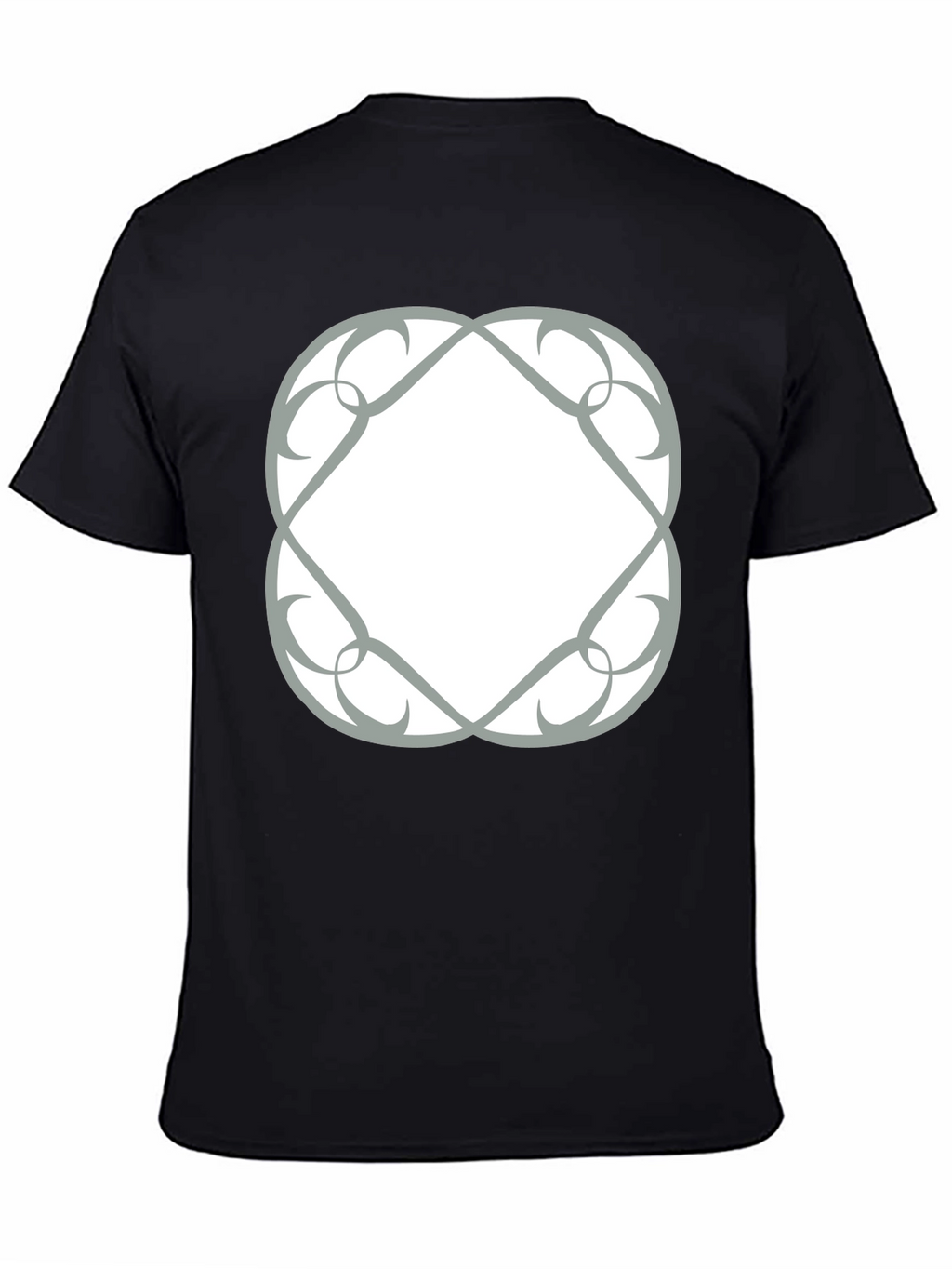 Abstract Graphic Print Black T-Shirt