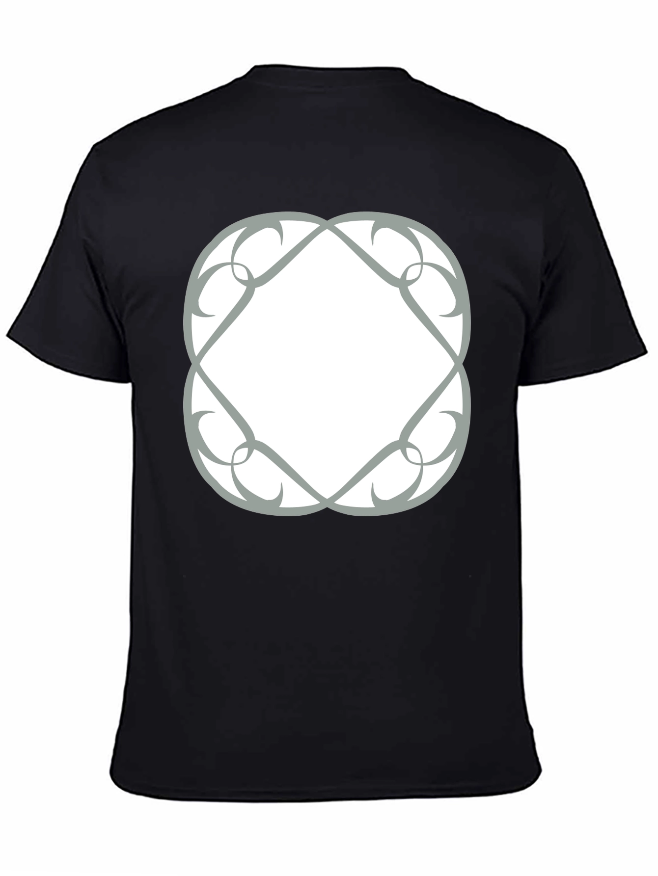 Abstract Graphic Print Black T-Shirt