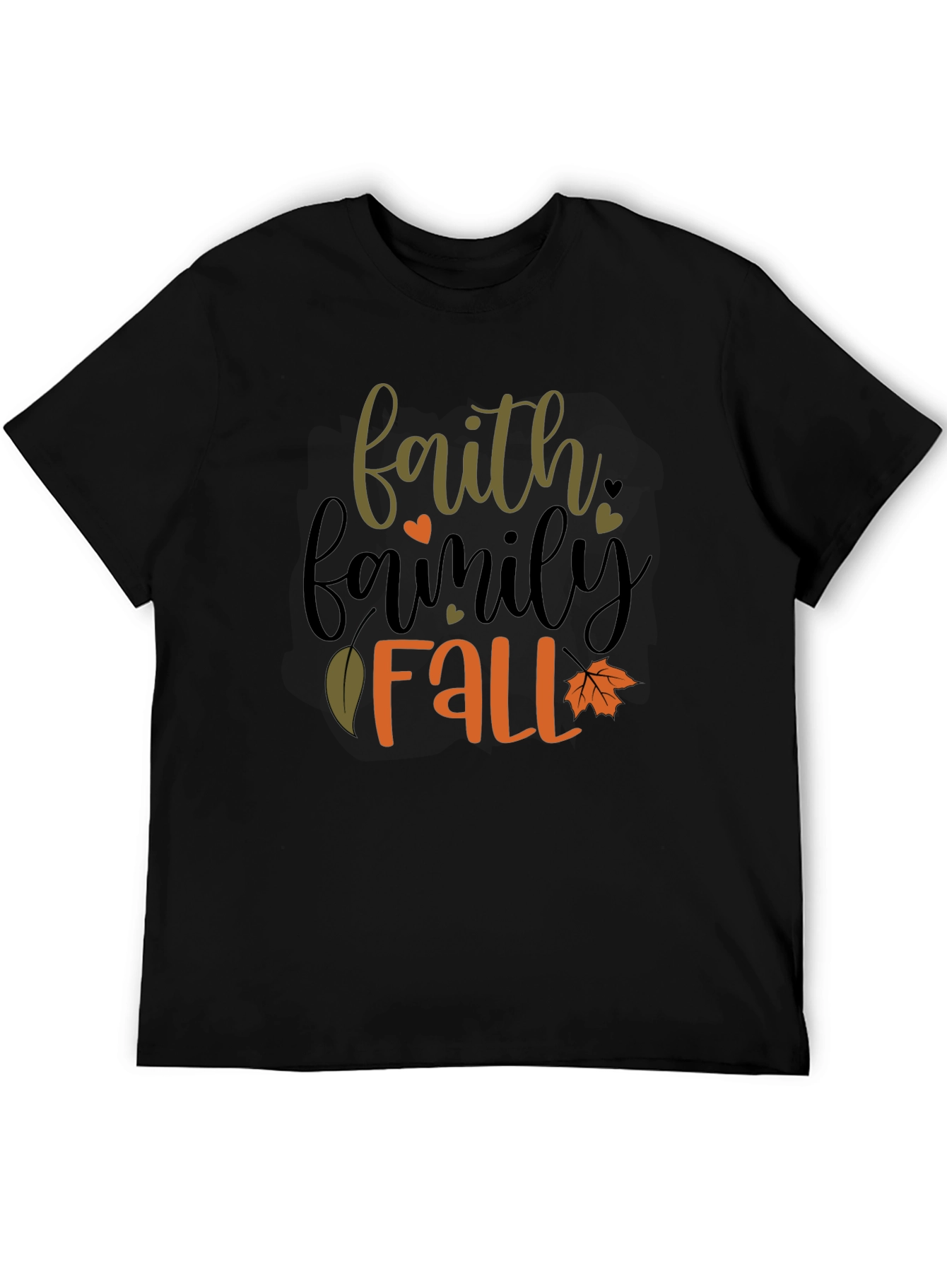Faith Family Fall T-Shirt - Black Tee
