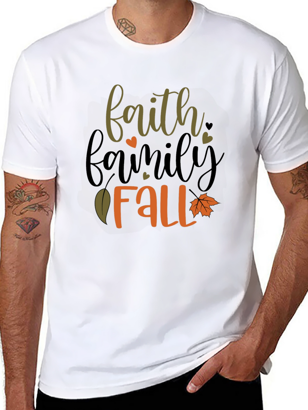 Faith Family Fall T-Shirt - Black Tee