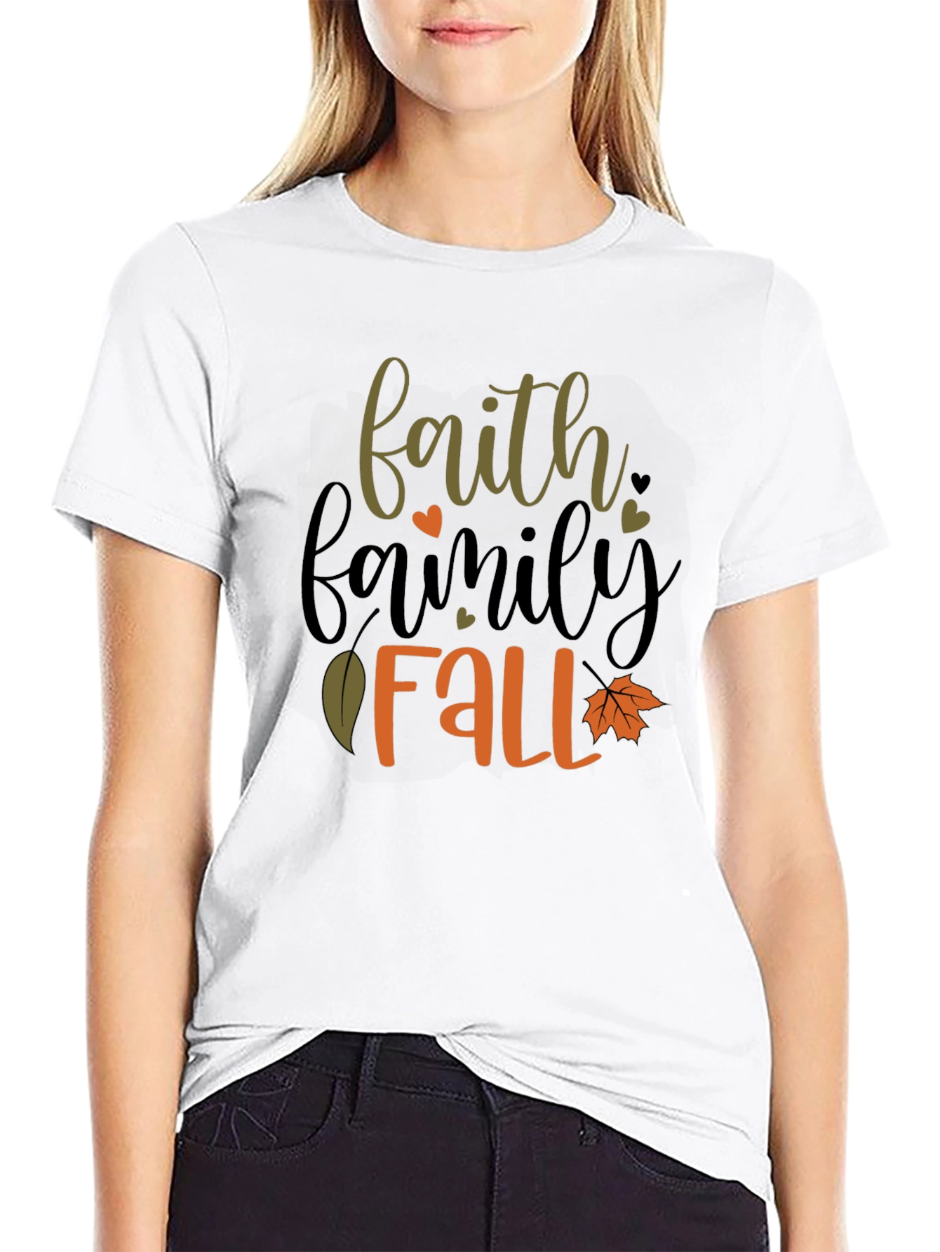 Faith Family Fall T-Shirt - Black Tee