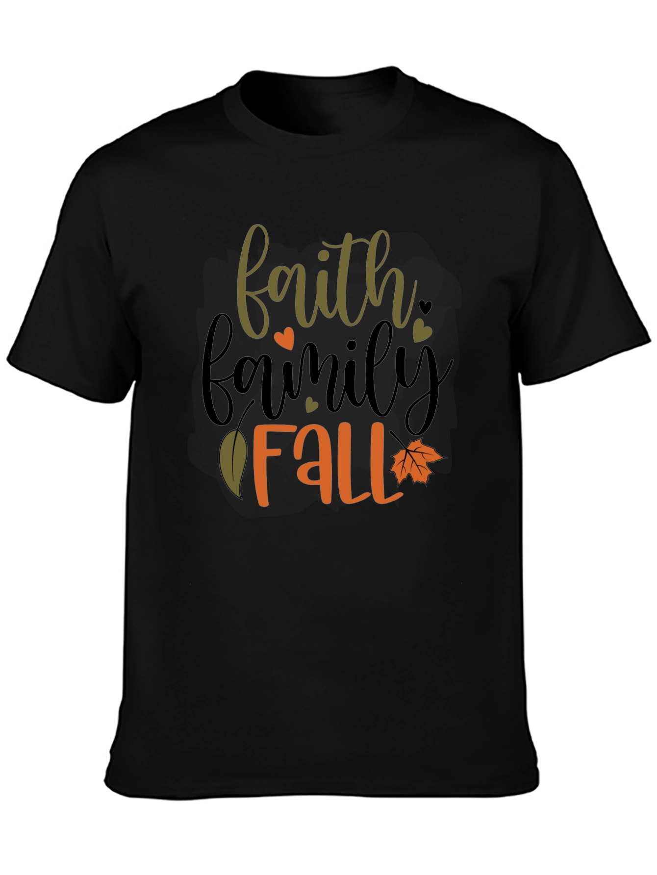 Faith Family Fall T-Shirt - Black Tee