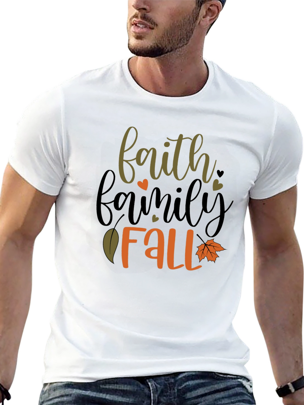 Faith Family Fall T-Shirt - Black Tee