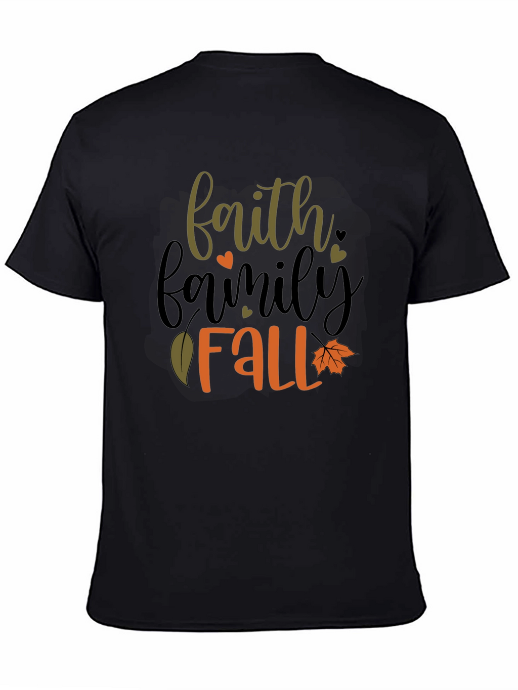 Faith Family Fall T-Shirt - Black Tee