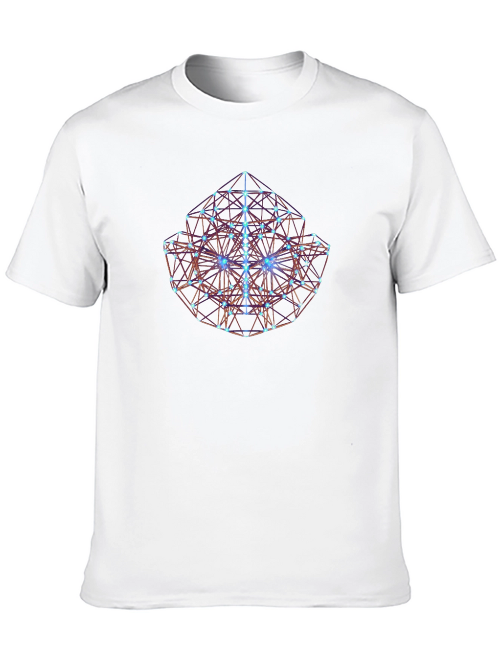 Geometric Cube Graphic Tee - Black