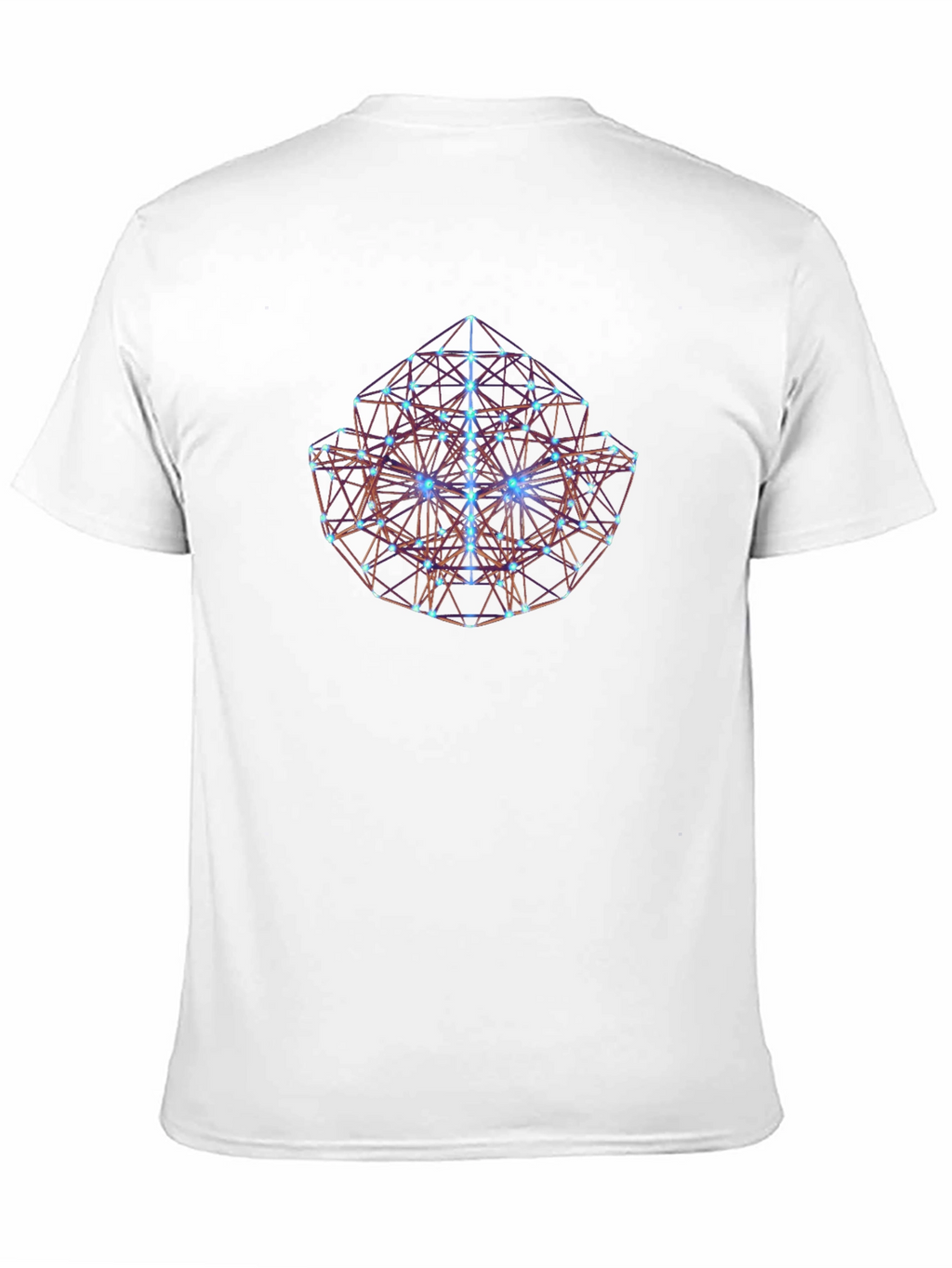 Geometric Cube Graphic Tee - Black