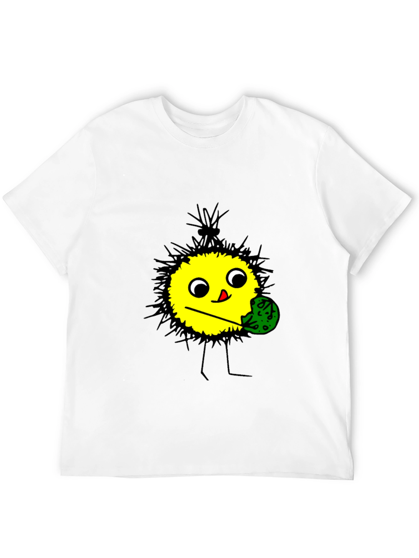 Funny Cartoon Character T-Shirt - Black